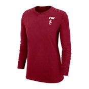 USC Trojans Women's Nike Cardinal SC Interlock Long Sleeve T-Shirt